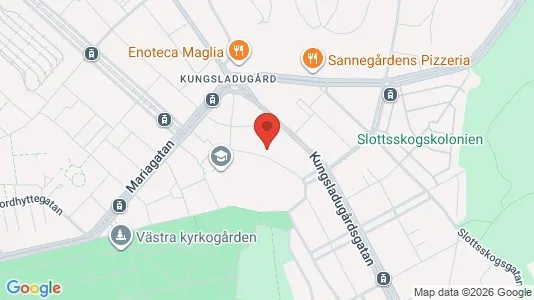 Apartments for rent i Majorna-Linné - kort over placeringen