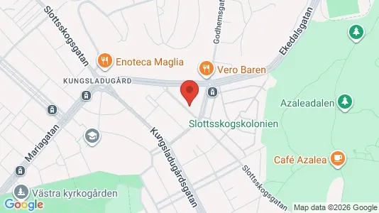 Apartments for rent i Majorna-Linné - kort over placeringen