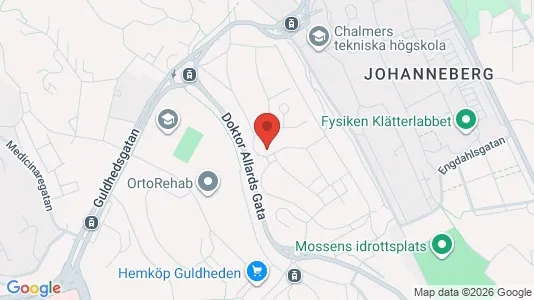 Apartments for rent i Johanneberg - kort over placeringen