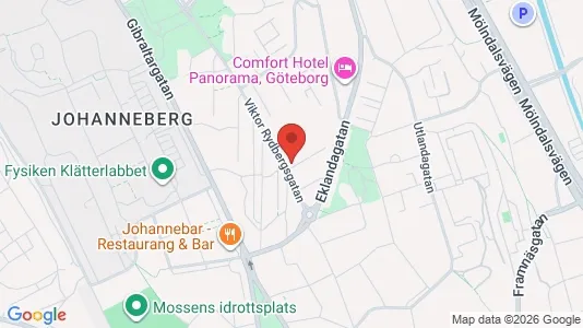 Apartments for rent i Johanneberg - kort over placeringen