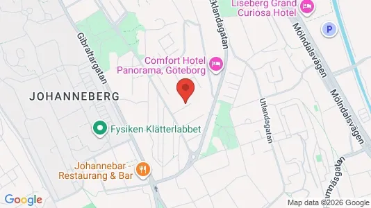 Apartments for rent i Johanneberg - kort over placeringen