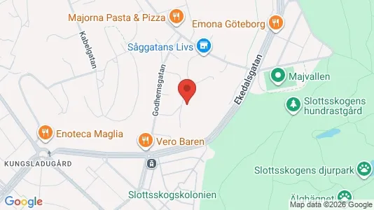 Apartments for rent i Majorna-Linné - kort over placeringen