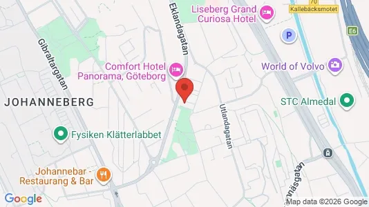 Apartments for rent i Johanneberg - kort over placeringen