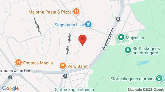 Apartments for rent i Majorna-Linné - kort over placeringen