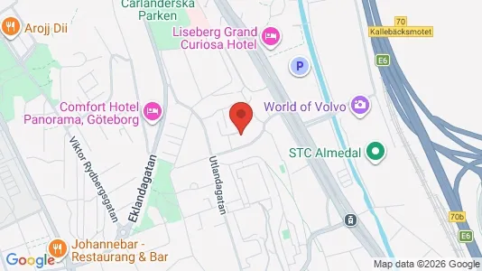 Apartments for rent i Johanneberg - kort over placeringen