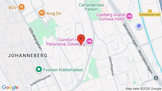 Apartments for rent i Johanneberg - kort over placeringen