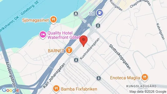 Apartments for rent i Majorna-Linné - kort over placeringen