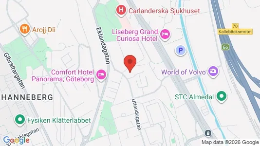 Apartments for rent i Johanneberg - kort over placeringen