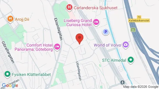 Apartments for rent i Johanneberg - kort over placeringen