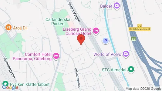 Apartments for rent i Johanneberg - kort over placeringen