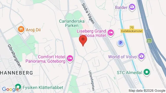 Apartments for rent i Johanneberg - kort over placeringen