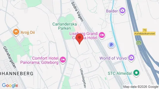Apartments for rent i Johanneberg - kort over placeringen