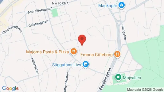 Apartments for rent i Majorna-Linné - kort over placeringen