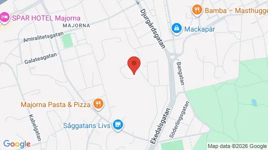 Apartments for rent i Majorna-Linné - kort over placeringen