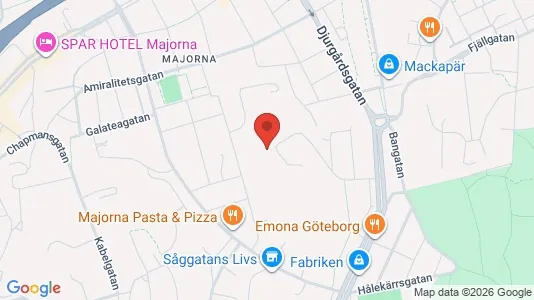 Apartments for rent i Majorna-Linné - kort over placeringen
