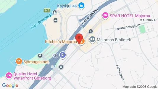 Apartments for rent i Majorna-Linné - kort over placeringen