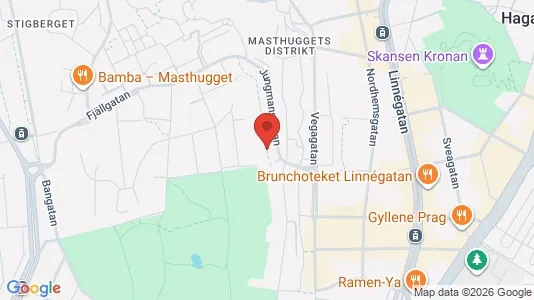 Apartments for rent i Majorna-Linné - kort over placeringen