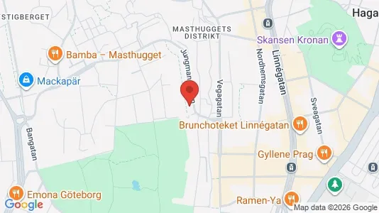 Apartments for rent i Majorna-Linné - kort over placeringen