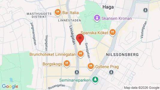Apartments for rent i Majorna-Linné - kort over placeringen