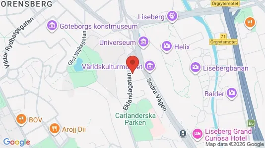 Apartments for rent i Johanneberg - kort over placeringen