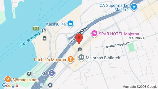 Apartments for rent i Majorna-Linné - kort over placeringen