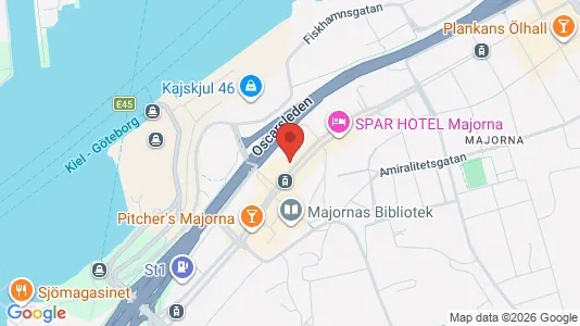 Apartments for rent i Majorna-Linné - kort over placeringen