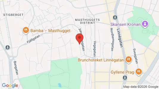 Apartments for rent i Majorna-Linné - kort over placeringen