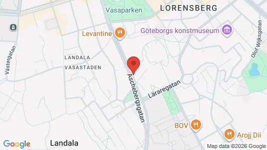 Apartments for rent i Johanneberg - kort over placeringen