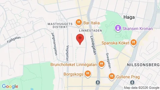 Apartments for rent i Gothenburg City Centre - kort over placeringen