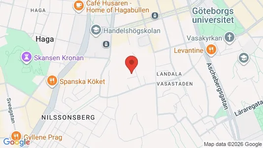 Rooms for rent i Gothenburg City Centre - kort over placeringen