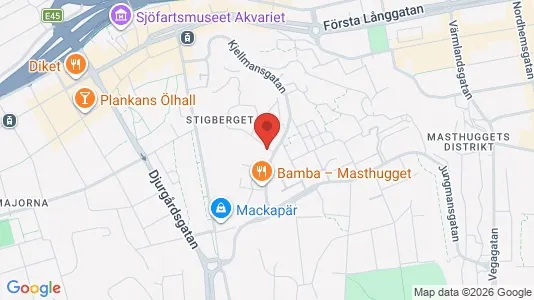 Apartments for rent i Gothenburg City Centre - kort over placeringen