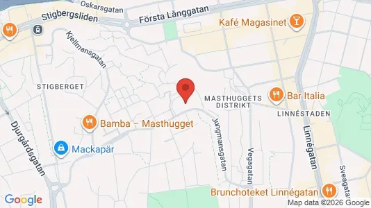Apartments for rent i Gothenburg City Centre - kort over placeringen