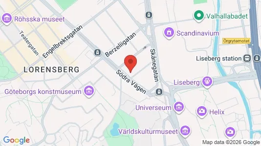 Apartments for rent i Johanneberg - kort over placeringen