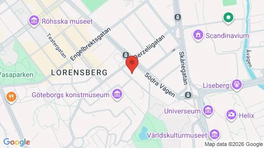 Apartments for rent i Johanneberg - kort over placeringen