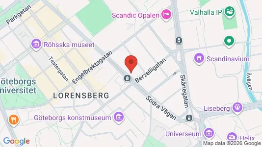 Apartments for rent i Johanneberg - kort over placeringen