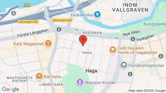 Apartments for rent i Gothenburg City Centre - kort over placeringen