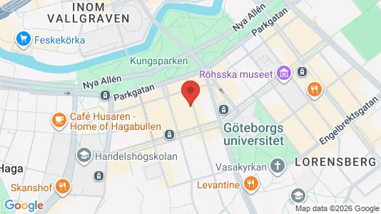 Apartments for rent i Gothenburg City Centre - kort over placeringen