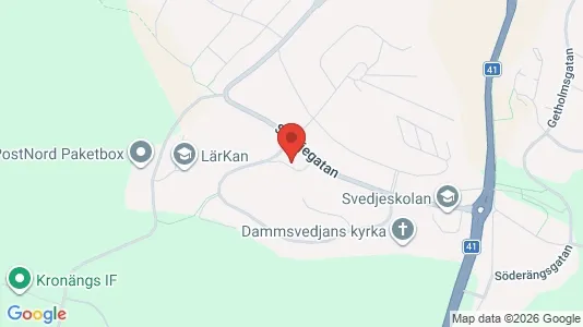 Rooms for rent i Borås - kort over placeringen