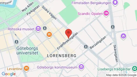 Apartments for rent i Gothenburg City Centre - kort over placeringen