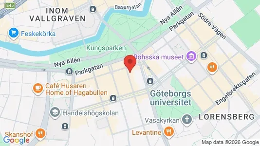 Apartments for rent i Gothenburg City Centre - kort over placeringen
