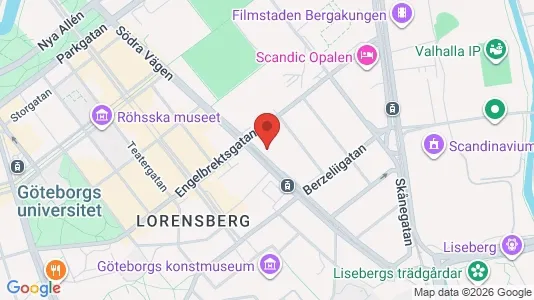 Apartments for rent i Johanneberg - kort over placeringen