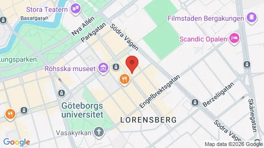Apartments for rent i Gothenburg City Centre - kort over placeringen
