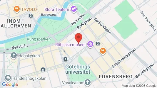 Apartments for rent i Gothenburg City Centre - kort over placeringen