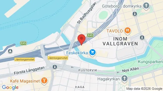 Apartments for rent i Gothenburg City Centre - kort over placeringen