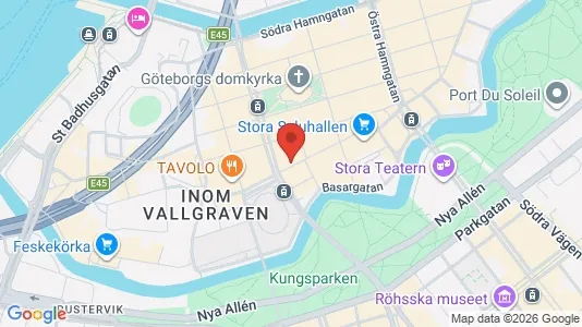 Apartments for rent i Gothenburg City Centre - kort over placeringen