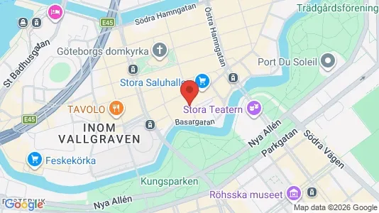 Apartments for rent i Gothenburg City Centre - kort over placeringen