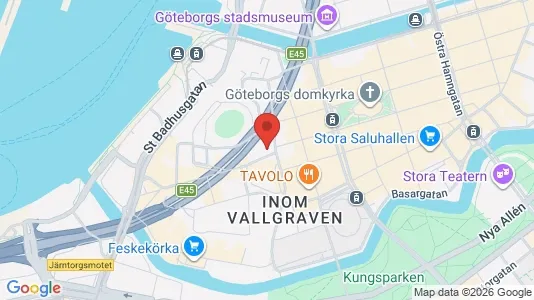 Apartments for rent i Gothenburg City Centre - kort over placeringen