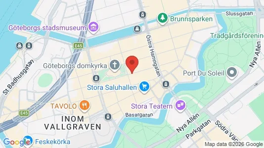 Apartments for rent i Gothenburg City Centre - kort over placeringen