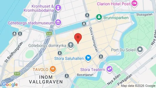Apartments for rent i Gothenburg City Centre - kort over placeringen