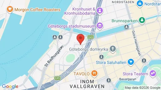 Apartments for rent i Gothenburg City Centre - kort over placeringen